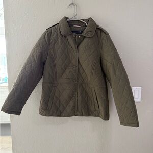 Tommy Hilfiger Olive Green Quilted Jacket Women’s Small